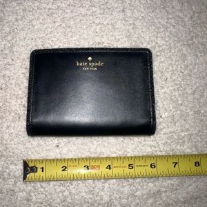 Kate spade black glitter wallet